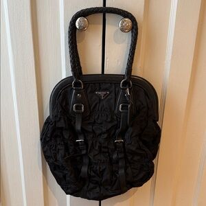 Prada Black Nylon and Leather Women's Bag